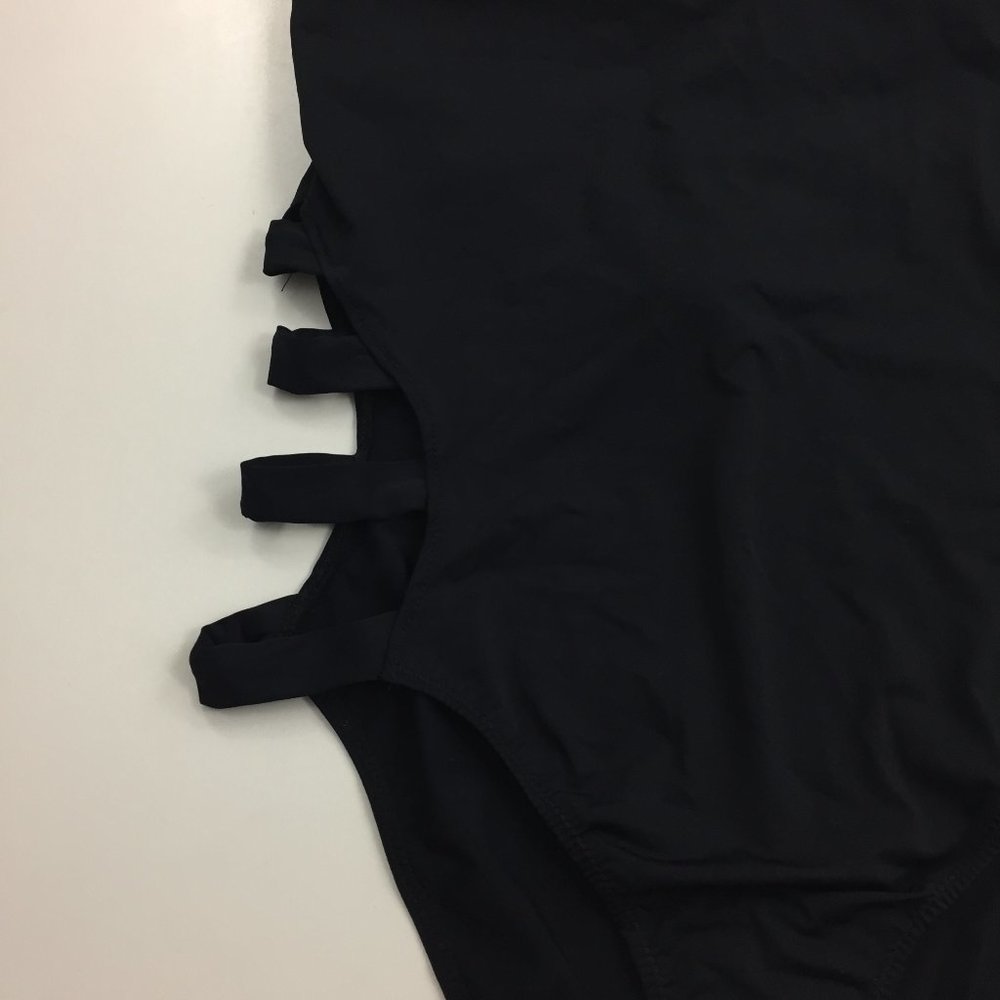 NWT AX ARMANI EXCHANGE Cut Out Sides One Piece - Picture 4 of 6